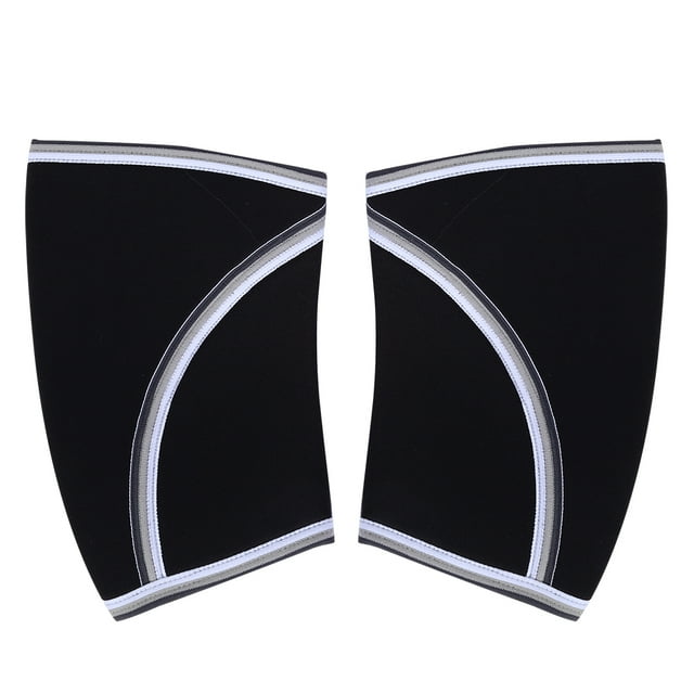 Knee Support Knee Protector 1 Pair Breathable Thickened Knee Protection Sleeve For Weight Lifting Sports FitnessBlack L