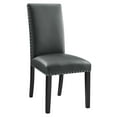 thumbnail image 2 of Modway Parcel Dining Faux Leather Side Chair in Gray, 2 of 8