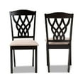 thumbnail image 2 of Baxton Studio Delilah Modern and Contemporary Sand Fabric Upholstered and Dark Brown Finished Wood 2-Piece Dining Chair, 2 of 7