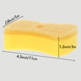 thumbnail image 6 of Unique Bargains Non-Scratch Dish Sponge Dish Sponges Yellow 3 Pcs, 6 of 6
