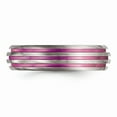 thumbnail image 5 of Edward Mirell Titanium Triple Groove Pink Anodized Ring Size: 7; for Adults and Teens; for Women and Men, 5 of 8