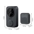 thumbnail image 3 of Kieccall WiFi Wireless Video Doorbell Battery Powered Two Way Audio IR Night Vision for Home Security Monitoring, 3 of 8