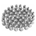 thumbnail image 1 of 100 pieces Crimp Nuts M4M5M6M8, Rivet Nuts Threaded Insert, Crimp Nuts in Stainless Steel, Used to Repair Furniture Decoration Crafts, 1 of 5