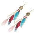 thumbnail image 2 of Tassel Plume Earrings Showcasing Personal Style and Fashion, 2 of 5