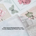 thumbnail image 7 of Newbridge Bella Rose Floral and Bird Postcard Print 60 x 84 inch Rectangle Vinyl Flannel Backed Tablecloth, 7 of 7