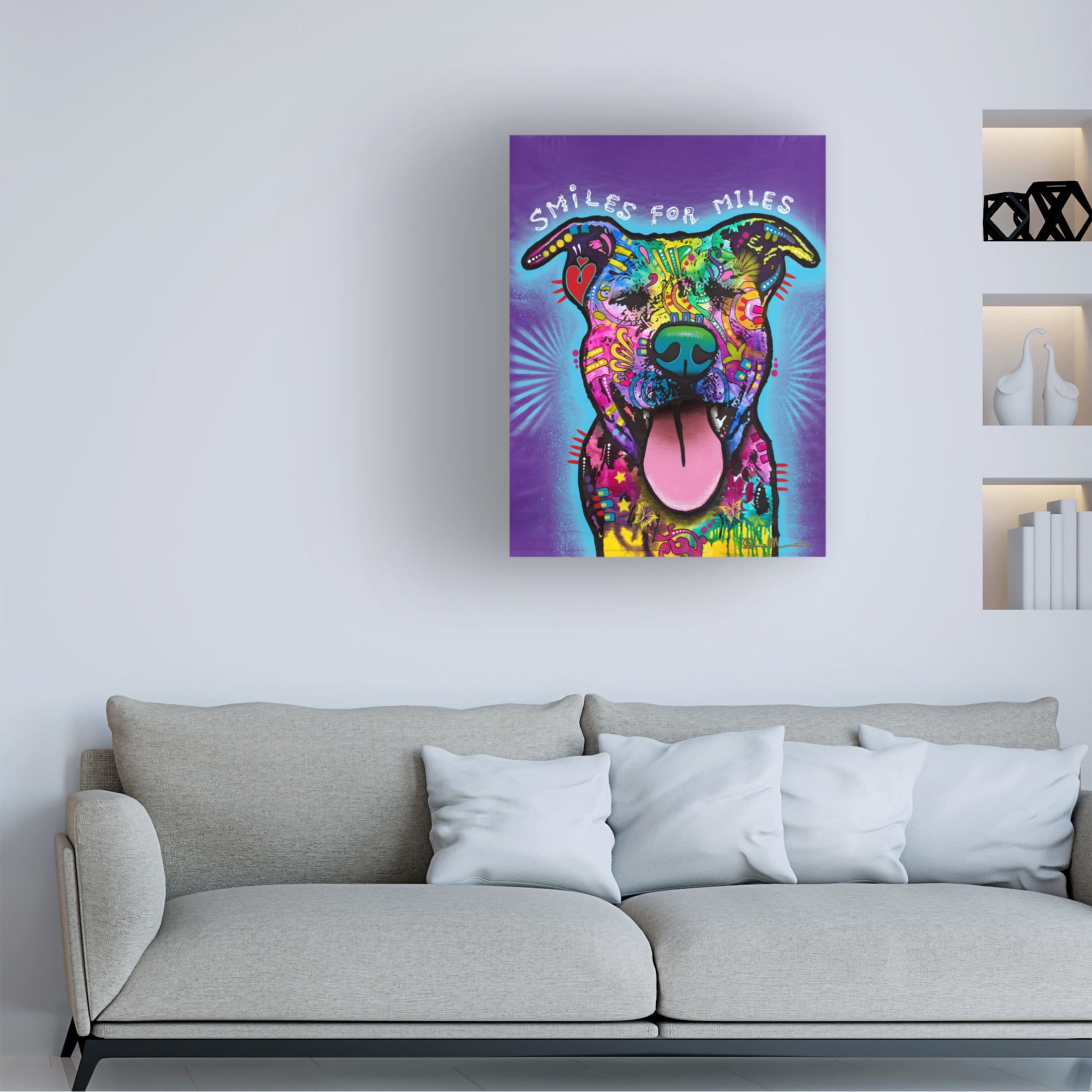 Canvas Wall Art - Dean Russo 'Smiles for Miles' Wall Art for Living Room, Bedroom, or Office Décor by Trademark Fine Art - 24 x 32 Inches