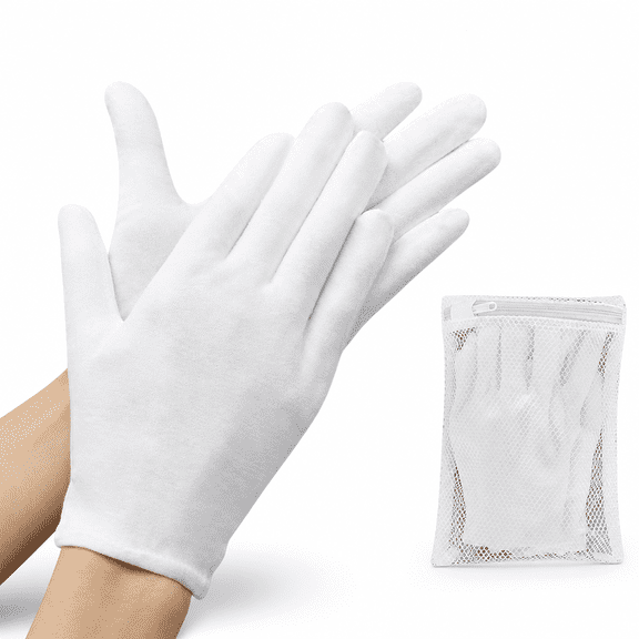 6Pcs Multipurpose Cotton Gloves – For Cosmetics, Cleaning & Formal Use