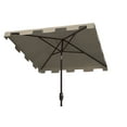 thumbnail image 4 of SAFAVIEH Outdoor Collection Zimmerman 7.5-Foot Square Market Umbrella Beige/White, 4 of 7