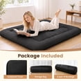 thumbnail image 3 of CONCETTA Memory Foam Futon Mattress, Full Size, Foldable Tatami Floor Mattress with Storage Bag, Black, 3 of 10