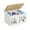 White, variant on Wooden Storage Box with Lid, "Girl Stuff" Bathroom Organizer, Compartmentalized Hygiene Product Holder for Tampons, Pads and Laundry Supplies, 8.3 x 5.1 x 5.1 Inch