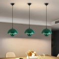 thumbnail image 4 of Ilios Innova | Lámpara Colgante Redonda Verde Estilo Panton para Sala o Comedor. Moderna de Techo con Luz LED Cálida, Altura Ajustable y Aluminio Resistente., 4 of 9