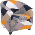 thumbnail image 1 of Stretch Club Chair Slipcover 2 Piece, Soft Removable Printed Tub Chair Slipcover, Non Slip Barrel Chair Slipcovers, Tub Chair Slipcover for Living Room, 1 of 8