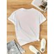 thumbnail image 4 of 1pc Women'S Casual Cotton T-Shirt with Clover Print, Crew Neck, Slight Stretch, All-Season Knit Fabric Tee with Applique Detail Tee For Adult, Men, Women, Teen, Teenager, Adolescent, Youth, 4 of 6