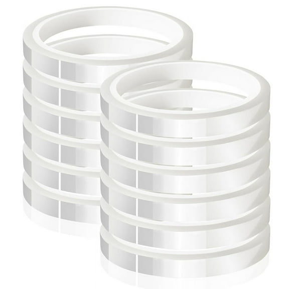 12 Rolls 10mm X 33m(108ft) Clear Heat Tape,Transparent for and Sublimation,Heat Transfer Vinyl