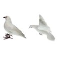 thumbnail image 1 of 2 Piezas de Pájaro de Paloma con Plumas Artificiales Decoración de Estatuil Pájaro C + a de Pie Sunnimix Artificial Pigeon Decoy, 1 of 8