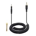 thumbnail image 3 of Cable de audio,Cable auxiliar en espiral de repuesto Adaptador de 6,35 mm,3 metros 9,84 pies Cable de audio M40X M20X,Accesorio para auriculares M30X M50X M60X M70X,Accesorios para auriculares, 3 of 6