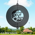 thumbnail image 2 of GLOWNEON Personalized Alphabet Couple Wind Spinner, Moon and Flower Metal Wind Spinner Art Decor, 2 of 5