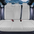 thumbnail image 4 of For 2016-2024 Honda Civic FH Group Neoprene Custom Fit Car Seat Covers Waterproof  - Rear Solid Gray, 4 of 4