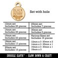 thumbnail image 2 of Blackberry Text with Image Flavor Scent Wood Mini Charms Shapes DIY Craft Jewelry - With Hole - 20mm (15pcs), 2 of 7