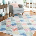 thumbnail image 2 of SAFAVIEH Phoenix Aleta Geometric Area Rug, Blue/Red, 6'7" x 6'7" Square, 2 of 8