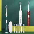 thumbnail image 1 of Xihbxyly Cepillo de Dientes con Temporizador Inteligente, Potente Eliminación de Manchas, Carga Usb, Funcionamiento Silencioso, Uso Doméstico y de Viaje, Adultos, Verde/Rojo/Blanco, 21 X 2,5 Cm, 1 of 7