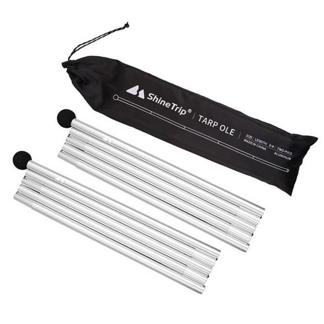 Mât de Tente Pliant en Alliage d'Aluminium pour Extérieur, Accessoires de Remplacement pour Camping Randonnée
