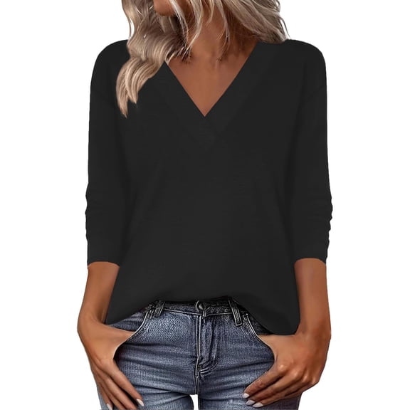 Blouses for women dressy casual Polyester,Spandex Soft Clothing M Black womens blouses