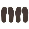 thumbnail image 1 of Uxcell 2Pair Shoe Rubber Full Sole Repair 4mm Thickness Replacement Bottom Non Slip for Leather Shoes, Brown, 1 of 5