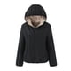 thumbnail image 1 of Parkas de manga larga para mujer, abrigo ajustado, versátil, con capucha, cálido, de lana de cordero, abrigo de algodón para mujer, 1 of 3