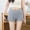 Gray, variant on Naittoop Pregnant Women's Plus Size Solid Color Comfortable Wear-proof Pants Shorts Leggings