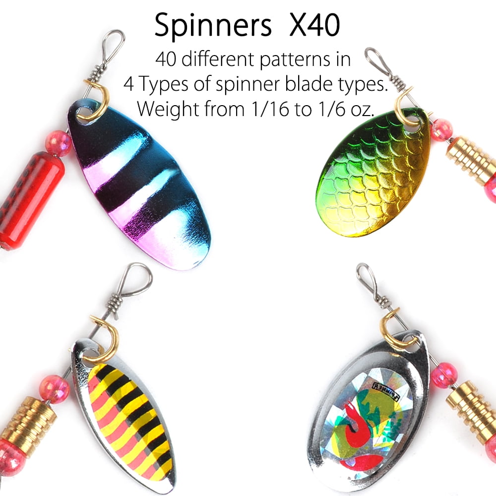 dr.fish 60 fishing lures kit with 5 tackle boxes spinners soft plastic swimbait crankbaits minnow variety kit rooster tail trout spinner salmon spoons walleye