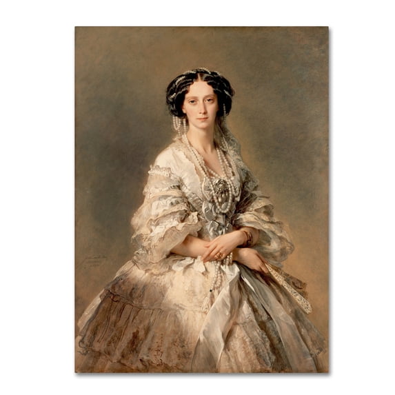 Trademark Fine Art 'Portrait Of Empress Maria Alexandrovna' Canvas Art by Winterhalter