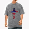 thumbnail image 2 of Tnhcen Men's USA Flag Graphic 4th of July Tee Summer Novelty Soft Fabric Patriotic Short Sleeve Top S-2XL, 2 of 5
