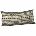 thumbnail image 2 of Black Khaki Boho Body Pillow Covers 20"x54", Vintage Ethnic Tribe Abstract Art Retro Soft Brushed Microfiber Breathable Throw Pillow Covers, Pillowcase with Zipper for Couch Sofa Bedroom Living Room, 2 of 9