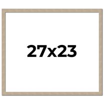 27x23 Frame Grey Solid Wood Picture Frame Width 1 Inches | Interior Frame Depth 0.5 Inches |