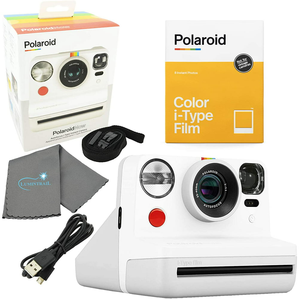 Polaroid Now I-Type Instant Film Camera - White Bundle with a Color i ...