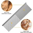 thumbnail image 4 of Dog Combs, Metal Cat Comb for Removing Knots and Tangles, Professional Grooming Tool for Dogs, Cats, and Other Long-Haired Pets., 4 of 5