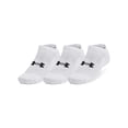 thumbnail image 1 of Calcetines Under Armour No Show de algodón para entrenamiento, paquete de 3, talla grande, 1 of 1