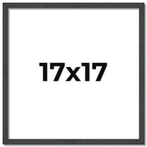 17x17 Rustic Brown Real Wood Picture Frame Width 0.75 inches | Interior Frame Depth 0.5 inches |