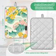 thumbnail image 6 of Yayeee Pot Holders Kitchen Heat Resistant with Pocket 7"x9.8" Cotton Oven Cooking Hot Pads, Floral Wave, 6 of 7