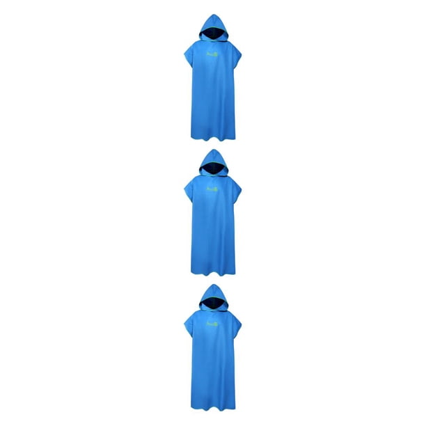 Sonducket Albornoz de poliéster, secado rápido, reemplazo térmico, lavable, con capucha, Color sólido, playa, playa, de baño, toalla Type1 NO1