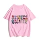 thumbnail image 3 of Nueva camiseta Harajuku con alfabeto de moda de verano 2024 para niños, ropa para niñas, camisetas con estampado de dibujos animados, ropa para niños, 3 of 5