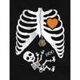 thumbnail image 3 of Halloween Skeleton Xray Rib Cage Costume Women T-Shirt, 3 of 7