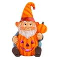 thumbnail image 1 of Halloween Pumpkin Old Man Goblin Luminous Ornament Garden Gnome Decorative Resin Ornaments, 1 of 5