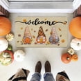 thumbnail image 2 of Fall Welcome Door Mat Thanksgiving Day Pumpkin Autumn Decorative Doormat Gnome Mat for Front Door Outdoor Entrance, Non Slip Rubber Mat 17" x 30", 2 of 6