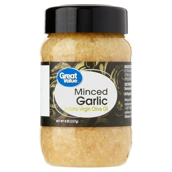 Great Value Minced Garlic in Extra Virgin Olive Oil, 8 oz