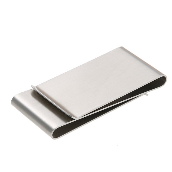 husxh Universal Cash Clamp Holder Portable Casual Fashion Unisex Minimalist Wallet Solid Color Collar Clip for Card Book