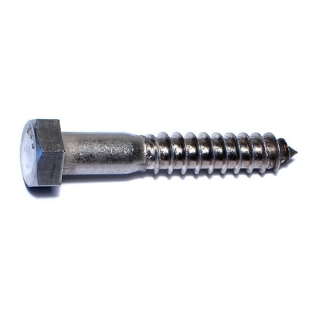 1/2 x 3 18-8 Stainless Steel Hex Head Lag Screws HLSHSS-213