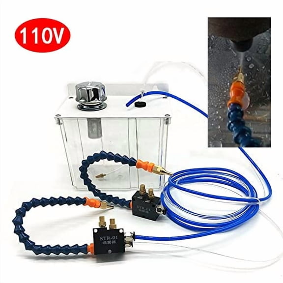 YS-BPV-3000 Mist Coolant Spray Pump Kit ，Lubrication Spray System Cutting Cooling Spray Pump Cooling Sprayer Machine for CNC Lathe Milling Drilling Machine