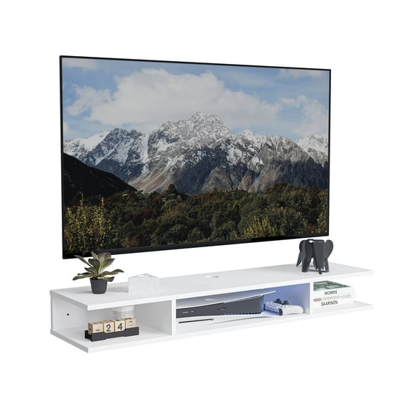 Mueble para tv MORU AERO Blanco estante de televisión flotante